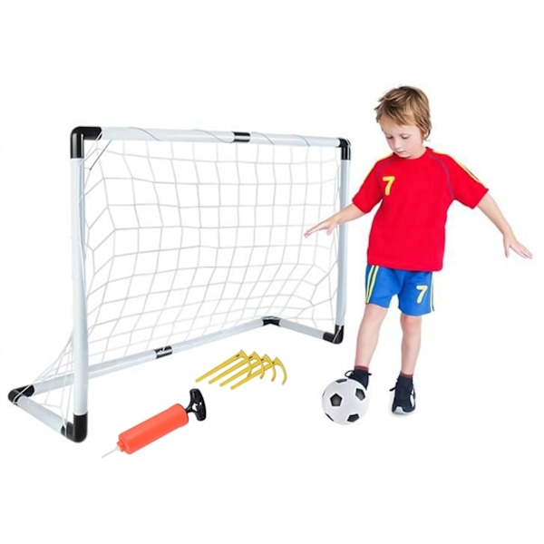 Jalkapallomaali lapsille - Sisältää pallon ja pumpun (V)