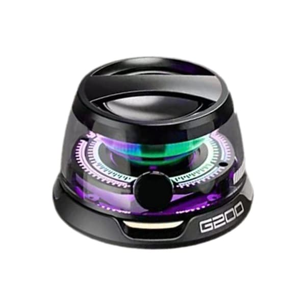 Mini svart Bluetooth-høyttaler G200 bærbar magnetisk lyd O7H5