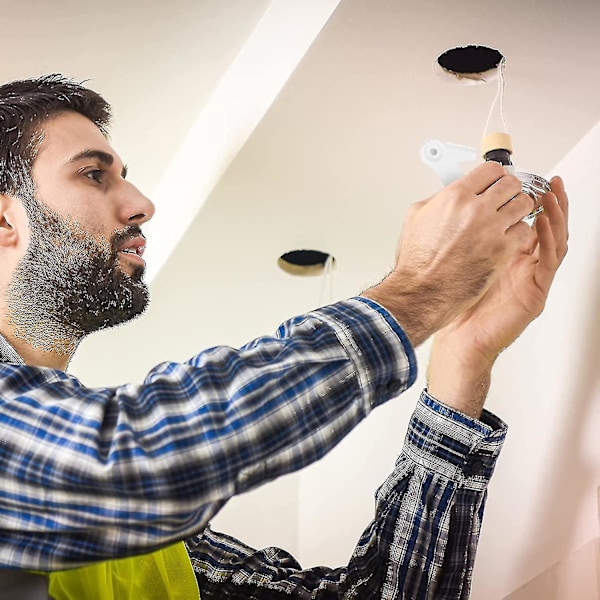 Fästklämmor för taklampor, robusta taklampsspännen, LED-lampspännen för fast användning av takkronor (20 st, vit) {FW}