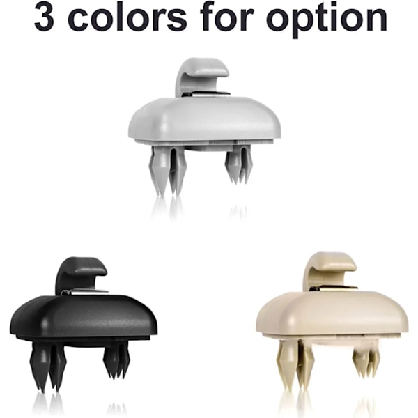 2 stk. Solskærm Klips Beslag til Audi A1 A3 A4 A5 Q3 Q5 (8E0 857 562) A7 B6 B7 B8 S4 S5 Solskærm Holder Bil Interiør Dele Sort