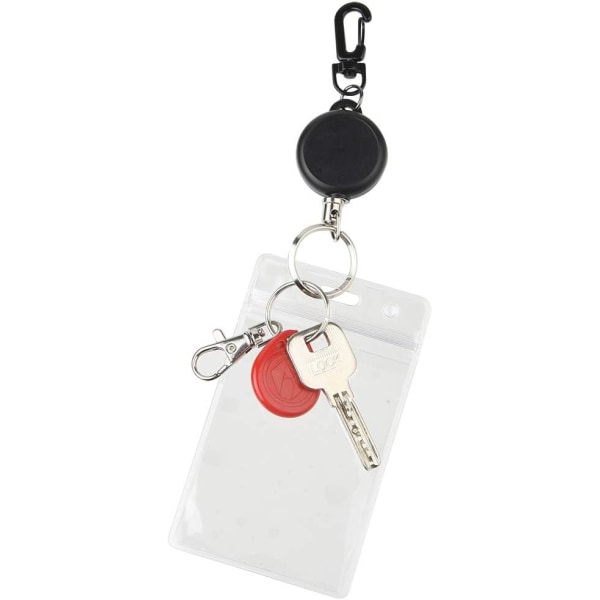 Fw 10 st Heavy Duty Retractable Key Chain Badge Reel Clips