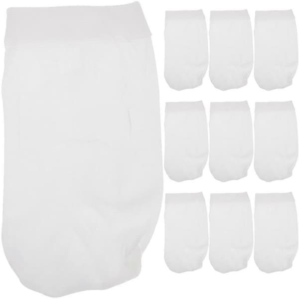 10 st Pool Skimmer Strumpor Elastiska Filter Pool Skräp Filterpåsar (Fww) White 22X13X0.1CM