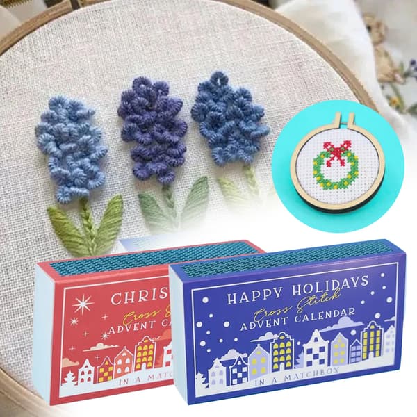 24-dagers broderi adventskalender kit 2024 Jule nedtelling