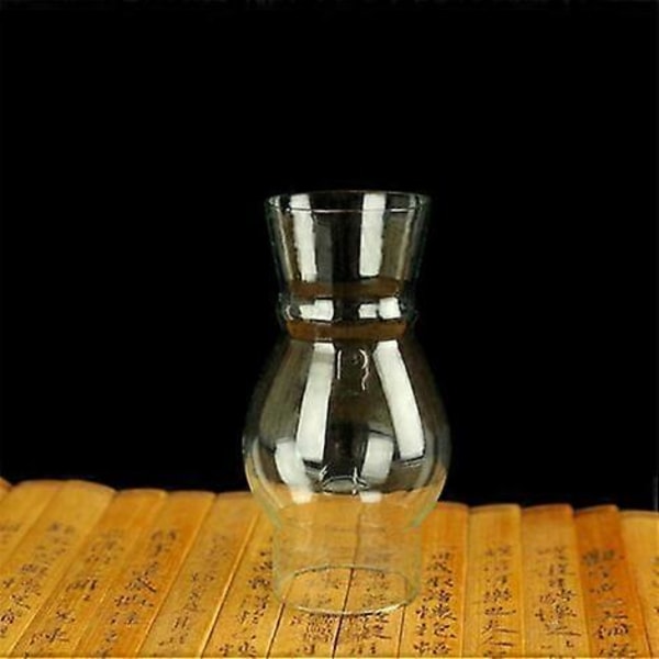 Lampe Krosne, nostalgisk retro parafinlampe, innredning Glasskjerm, Oljelampe for nødbelysning (18cm) (W)