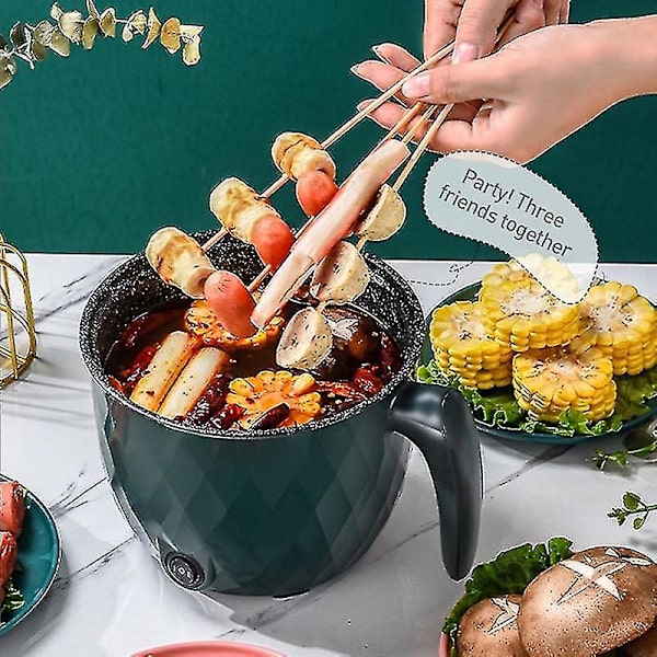 Mini Elektrisk Riskokekar Multifunksjonell Matlagingsgryte Hotpot 1.8l Non-stick Husholdning 1-2 Personer Matlagingsapparater 220v EU-plugg