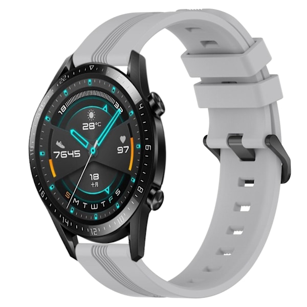 2 stk. Smartklokke Armbånd Komfortabel Klokkerem Klokketilbehør 16mm Klokkerem Erstatningsarmbånd i Silikon (W)