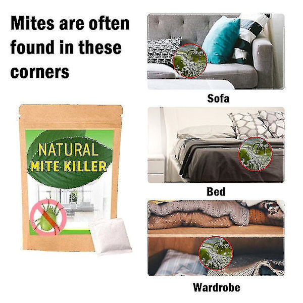 10 st Påsar Dammkvalsterdödare Naturlig För Sängkläder Soffa