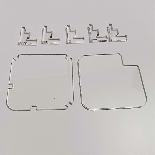 Mac M4 -jalustan lisätarvikkeet, kirkas akryylinen pöytäteline sopii Mac Mini M4/M4 Pro -kiinnitykseen Cooli (L)
