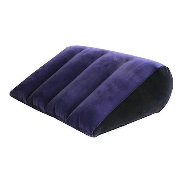 Lila Uppblåsbar Midjekudde Set - 85cm Lång, Rund Form, +38cm Kil, Par Kudde (W)