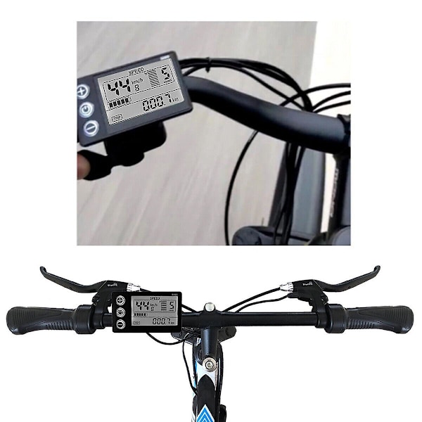 Ny LCD-display för elcykel 24V/36V/48V Display E-cykel Elcykel (W)