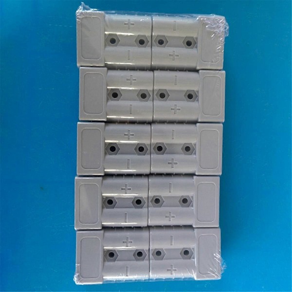 10 st Anderson-stil kontaktdon 50A med Anderson-handtag Gaffeltruckbatteriladdning Snabbkoppling [fw} Gray
