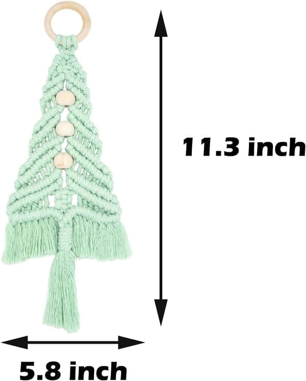 Bohème Makramé Julgransprydnader 3-pack - Färdigt Trädset