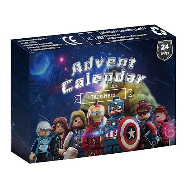 Julkalender med 24 luckor - Avengers Leksak Blind Box Superhjälte Barn Julgåva