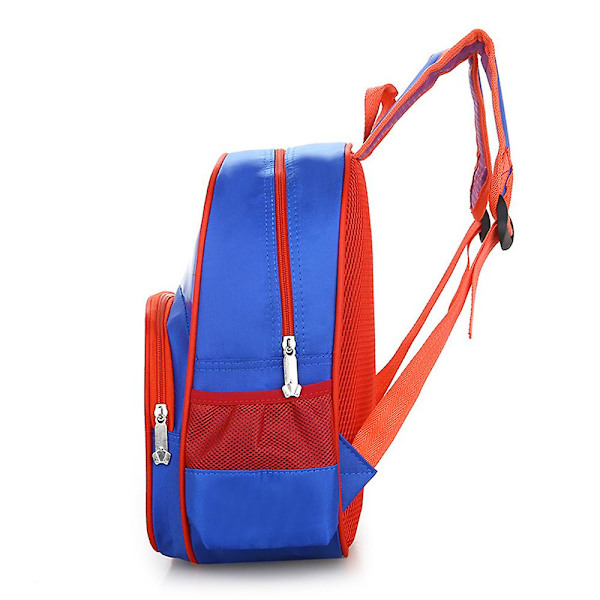 Ultimate Spiderman Ryggsäck Barn Pojkar Flickor Ryggsäck Resa Skola Väska Med Nätfickor Väska [FW] Blue