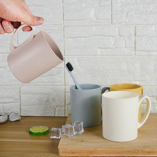 Sett med 4 stk. kaffekopper, kaffekopper i plast (Fww)