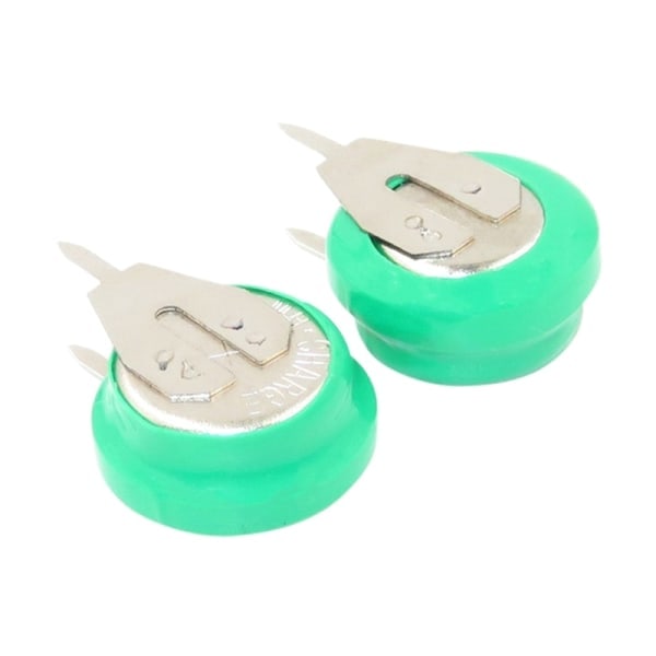 NiMh Genopladelige Batterier Høj Kapacitet Langtidsholdbare 1.2V 80mAh Knapcellebatterier med Loddepinde til Elektrisk Legetøj (W)