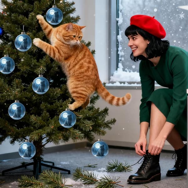 Adventskalender \"Julekjemi\", sesongbasert akryldekorasjon (8 cm), innendørsdekorasjon (W)