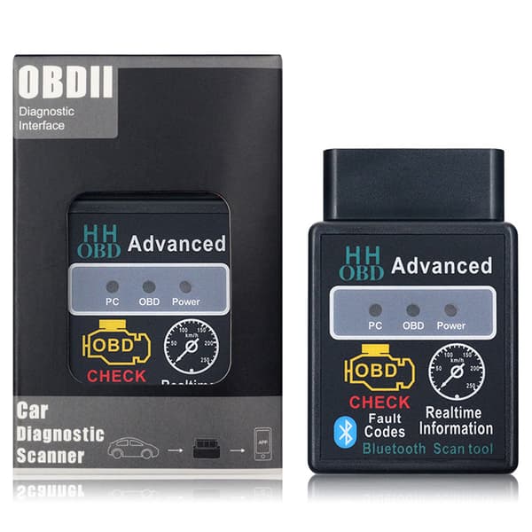 V2.1 ELM327 OBD2 Bluetooth Bilfeildetektor