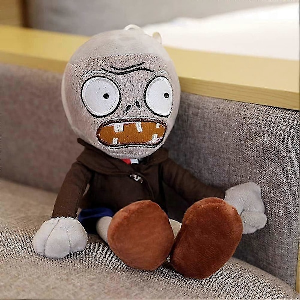 12\" PVZ Pehmolelu Zombit Ruskea Takki Lelu Normaalit Zombit PVZ 1 2 Täytetty Pehmeä Nukke Harmaat Zombit Uusi (W)