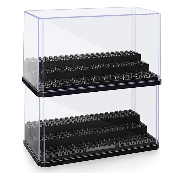Mini Figur Displaylåda, Stapelbar Dammsäker Byggklossdisplaylåda för Actionfigurer