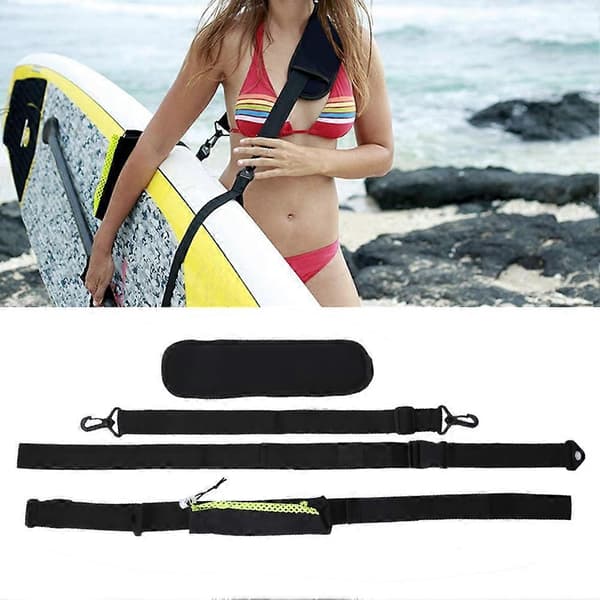 2024 Nylon Surfbrädsrem med plastspänne Bärrem för paddelbräda Surfingtillbehör Paddelbrädsrem (w)