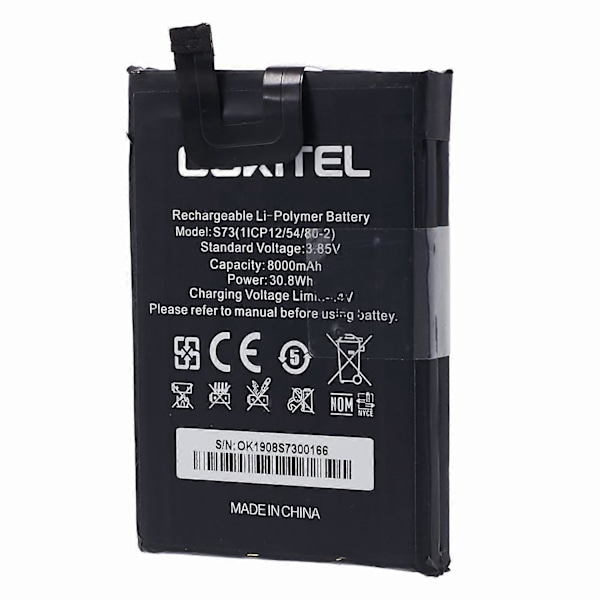 Til Oukitel WP5 3.85V 8000mAh Genopladeligt Li-Polymer Batteri Samlingsdel (Kode: S73) (W)