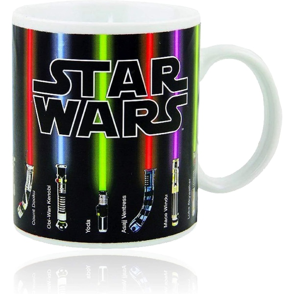 Wekity Benair Usa Star Wars Mug, Lightsabers Appear With Heat (12 Oz) - Fragile fw