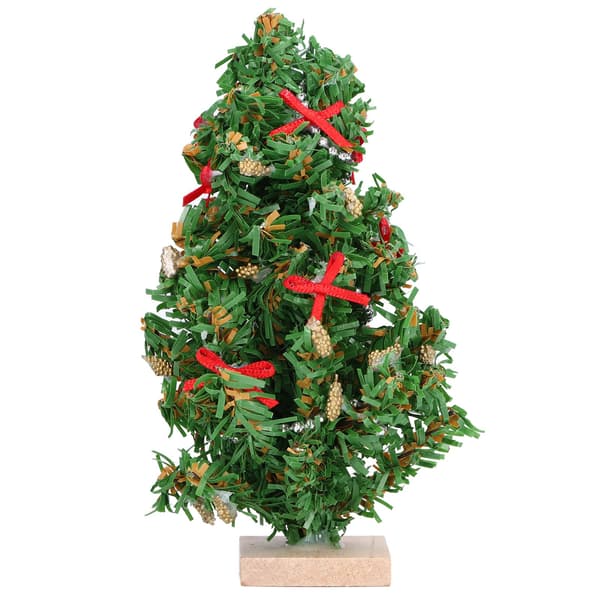 Verklighetstrogen miniatyrjulgran, 12 cm, 1:12-skala dockhusdekoration
