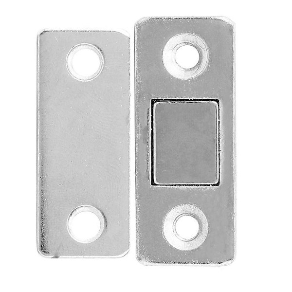 10 kpl Ruostumattomasta teräksestä valmistettuja kaapin oven magneetteja liukuovien imu magneettinen oven pidike (L)