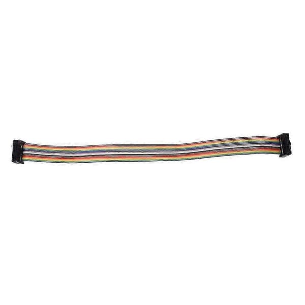 2,54 mm deling 16-pin hunn-til-hunn IDC-kontakt regnbuefarget flatbåndkabel(w)