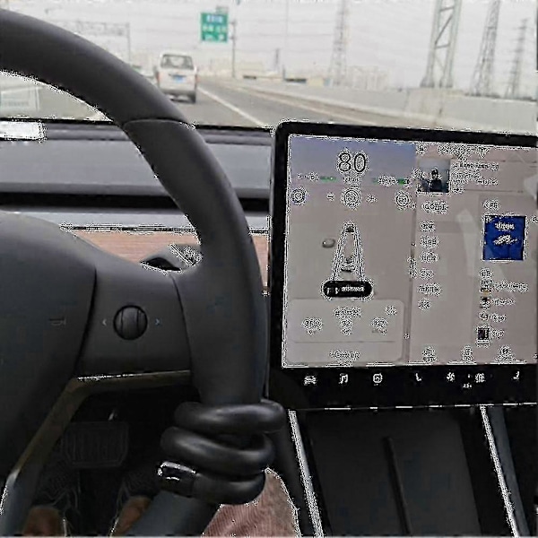 Rattförstärkare Vikt Autopilot Motviktsring För Tesla Model 3/y/. (W)