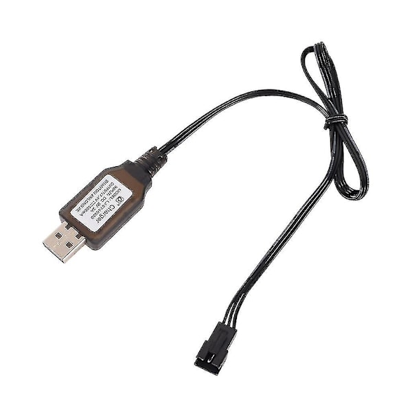 6.4v/7.4v Oplader Li-ion Batteri Sm-3p Rc Legetøj Fjernbetjening Legetøj Sm-3p Positiv Bærbar Usb Oplader Zy 7.4V