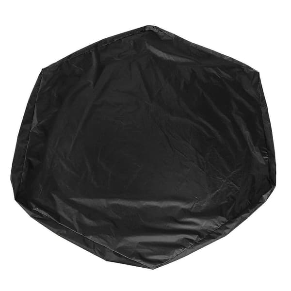 2024 Vandtæt sort sandkasseovertræk - 140x110x20cm