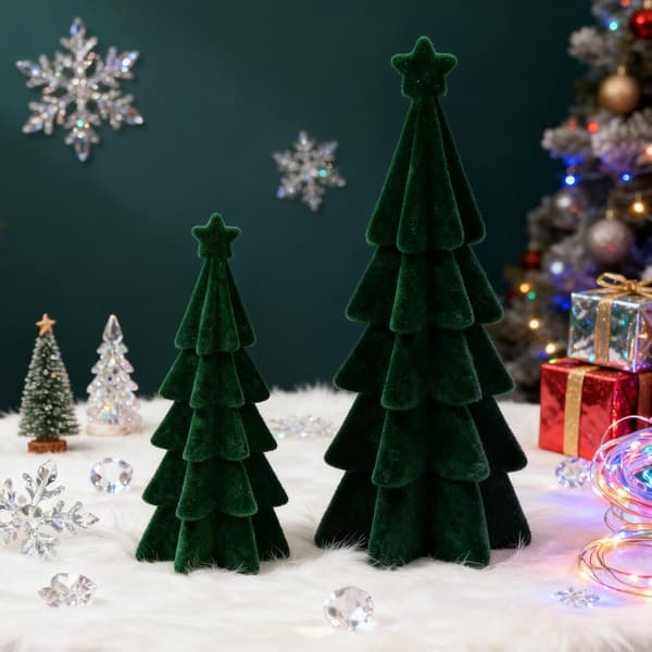 Adventskalender i tre, 3D-hjort skrivebordspynt (B)