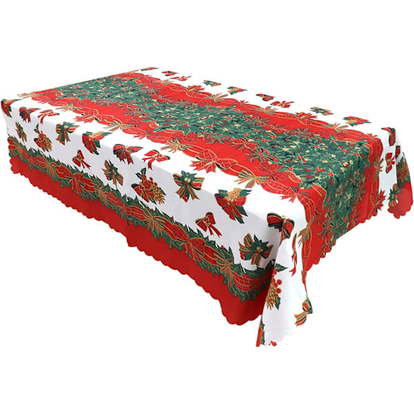 Polyester pletafvisende rektangulær juledug