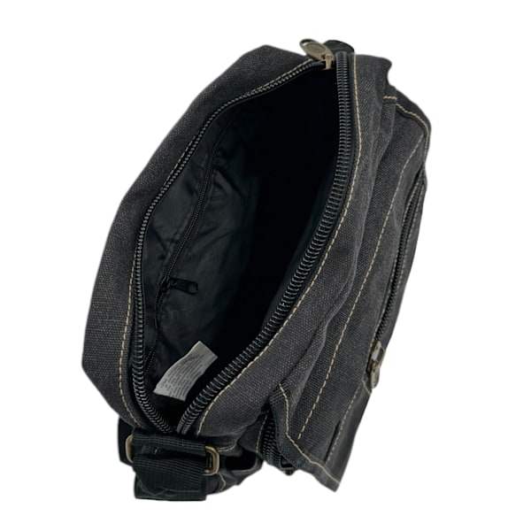 Skuldertaske lærred Beige Beige one size