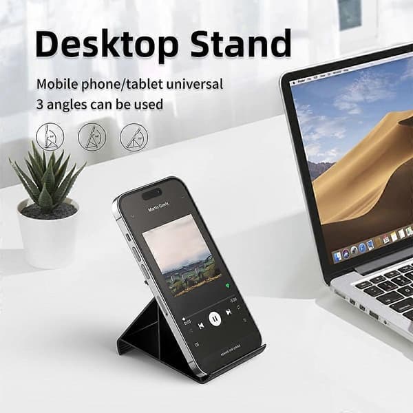 Telefon Skrivebordsholder 3-i-1 Justerbart Stativ til Tablets 4-13 Tommer