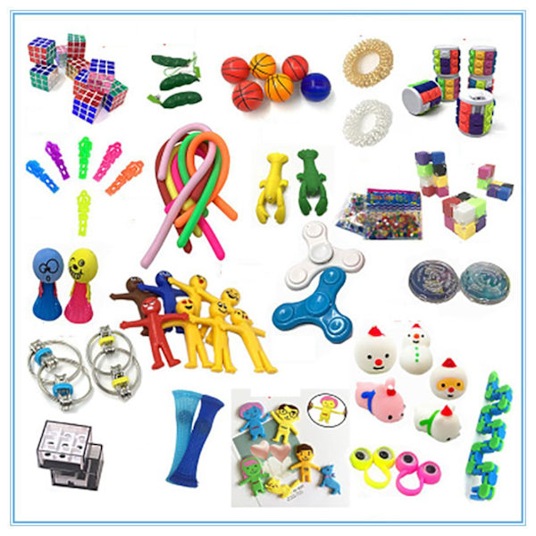 50 st Fidget Pop it Leksaker Set paket för barn och vuxna (W)