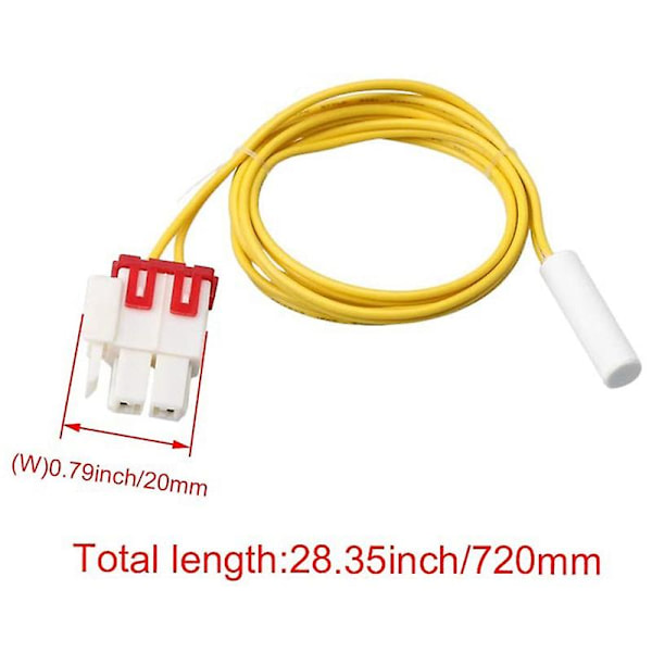 3 st DA32-00006w Kyl Defrost Temp Sensor Ersättning För Samsung Ap41336842 Da32-10105r Da [FW] Yellow