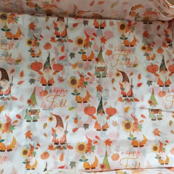 Färgat silkespapper 50x35cm, 10 st, presentpapper för jul, Halloween, blommor och kläder