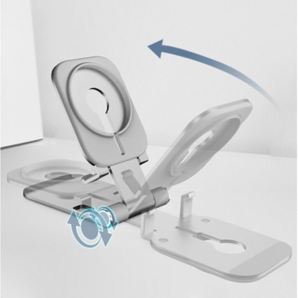 Opladerholder Dobbeltfunktionel Aluminiumlegering Mobiltelefon Foldbar Stativ Velegnet til 12 Pro Max Opladning