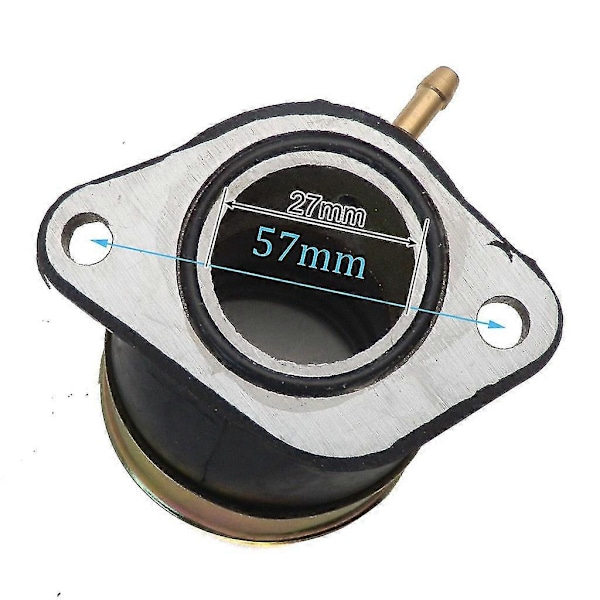 Insugningsrör För Honda Helix Cn250 Elite Ch250 Förgasare Förgasarisolator (W)