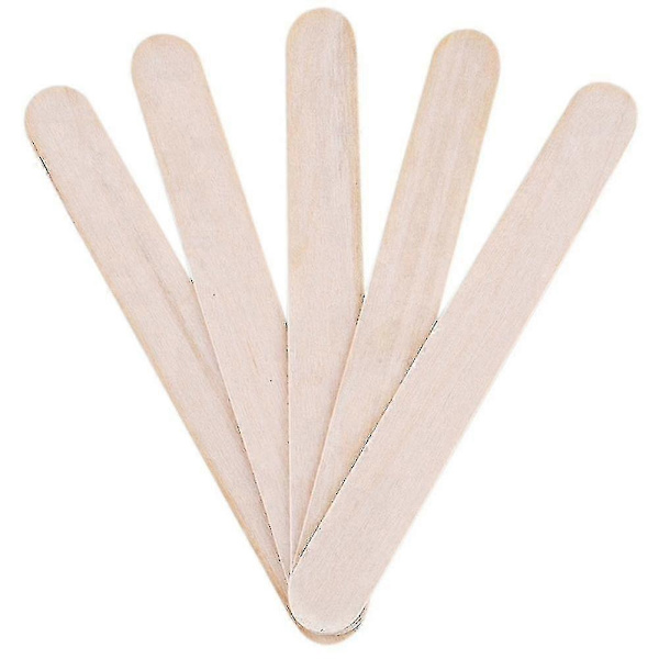 100x Spatel Träspatel Barnspatel Pysselspatel (W)