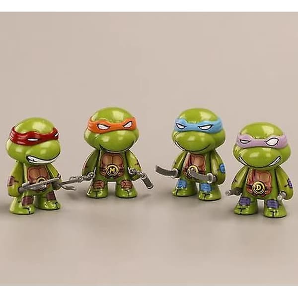 Ninja Turtles 4-pack actionfigurer 3 tum samlarleksaksset