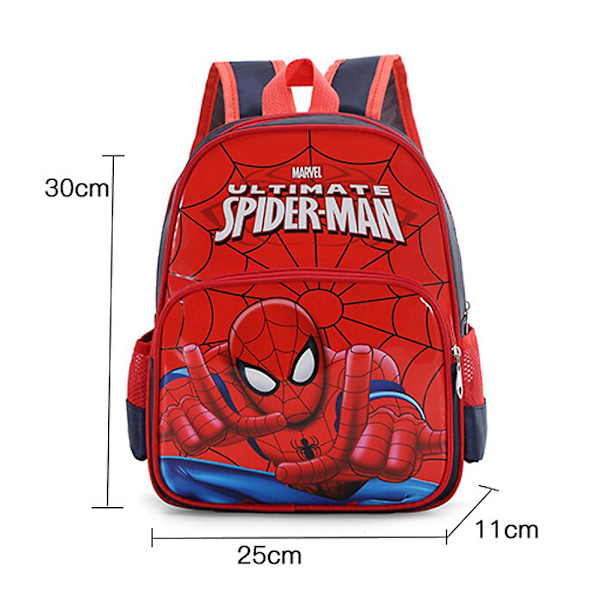 Ultimate Spiderman Ryggsäck Barn Pojkar Flickor Ryggsäck Resa Skola Väska Med Nätfickor Väska [FW] Red