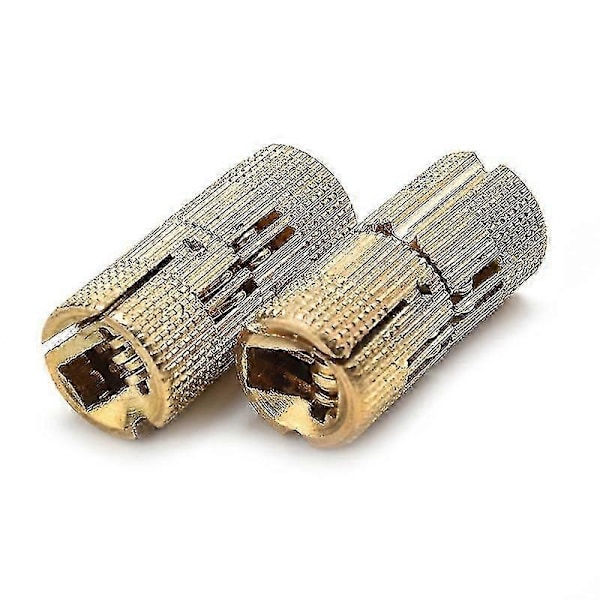4-osainen 16 mm:n piilosaranasarja messinkiä, lieriönmuotoinen piilosarana (L)