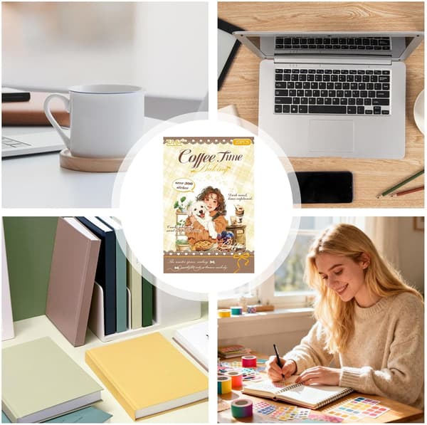 Scrapbooking-klistremerker, vanntette scrapbooking-rekvisita (W)