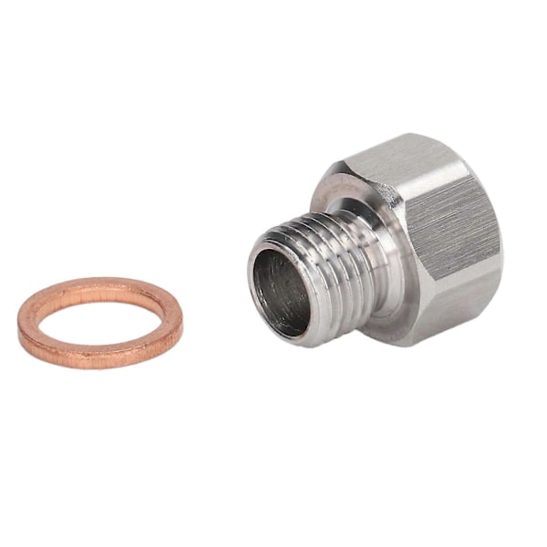 Metrinen sovitinadapteri 1/8 tuuman NPT-naarasliitin M12x1.25-urosliittimeen, alumiiniseos, autoihin (L)