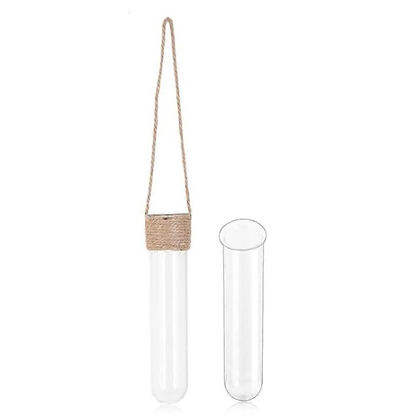 4 st Hängande Glasrör Växtterrarium Liten Väggvas Fönsterdekoration för Inomhus Utomhus (B)