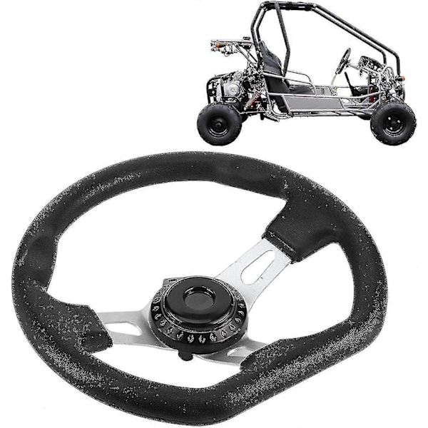 Huncv Go-kart Ratt 270mm För Racing Vagn Tillbehör Buggy Go-kart (W)